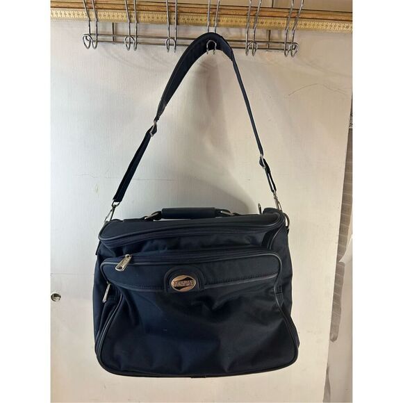 American Tourister Navy travel carry on bag 15x11x9 - Picture 2 of 8
